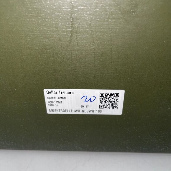 NEW BECKETT SIMONON Geller Trainers – Men’s Size 10 – White Leather - Picture 10 of 10